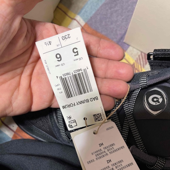 ADIDAS x BAD BUNNY FORUM LOW TRIPLE BLACK BACK TO SCHOOL SIZE 5 MEN 6 WOMEN - Picture 5 of 8